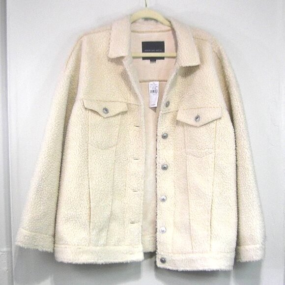 NEW AMERICAN EAGLE SHERPA JACKET XL - Picture 1 of 12